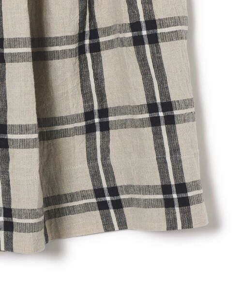 SHIPS / シップス ミニ・ひざ丈スカート | soi-e:リネンチェックスカート | 詳細5