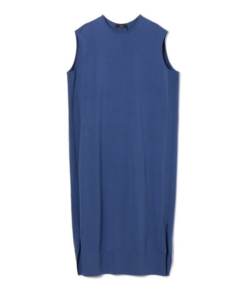 SHIPS / シップス ミニ丈・ひざ丈ワンピース | PrimaryNavyLabel:ノースリーブニットワンピース（ブルー）