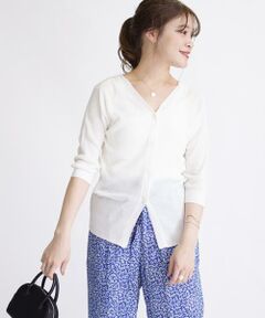 SHIPS / シップス ニット・セーター | バックボタン2WAYカーディガン