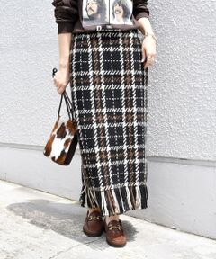 SHIPS / シップス ロング・マキシ丈スカート | 【WEB限定/SHIPS別注】John branigan:フリンジスカート◇