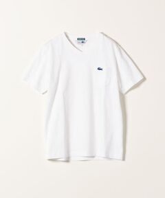 【SHIPS any別注】LACOSTE:ポケットVネックTシャツ