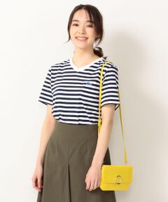 【SHIPS any別注】LACOSTE:ポケットVネックTシャツ