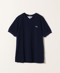 【SHIPS any別注】LACOSTE:PIQUEショートスリーブリブTシャツ