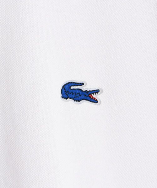 SHIPS for women / シップスウィメン カットソー | 【SHIPS any別注】LACOSTE:PIQUEショートスリーブリブTシャツ | 詳細2