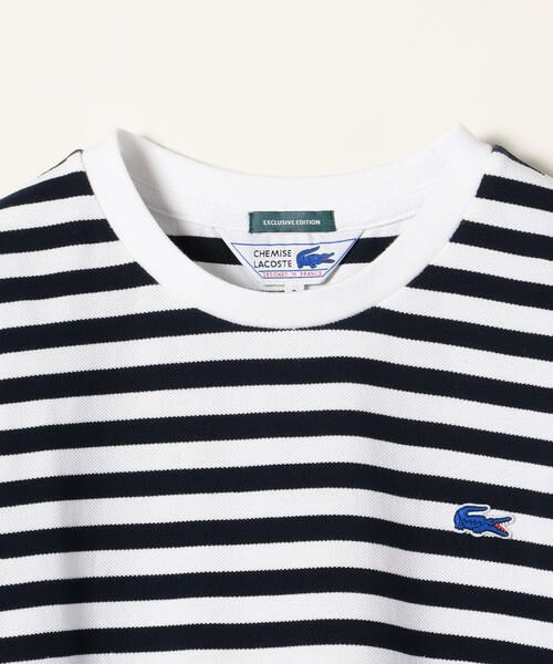 SHIPS for women / シップスウィメン カットソー | 【SHIPS any別注】LACOSTE:PIQUEショートスリーブリブTシャツ | 詳細5