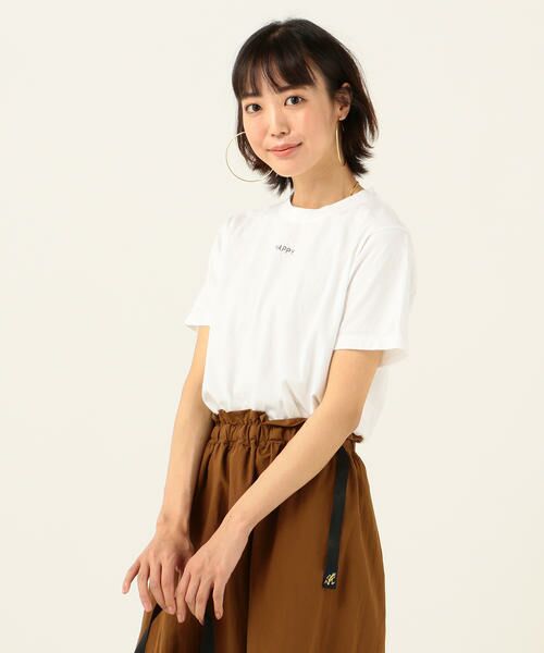 SHIPS for women / シップスウィメン カットソー | SHIPS any:ロゴTシャツ(happy) | 詳細1