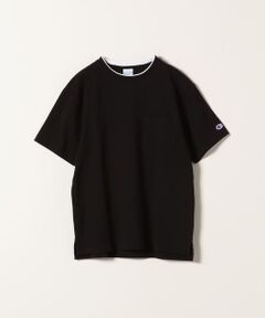 【SHIPS any別注】Champion:フェイクレイヤーポケットTシャツ