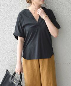 SHIPS / シップス カットソー | SHIPS any:オゾン スキッパーTEE