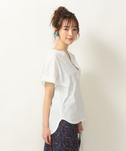 SHIPS for women / シップスウィメン カットソー | SHIPS any:オゾン スキッパーTEE | 詳細2