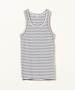 【SHIPS any別注】PETIT BATEAU:サコッシュ付き ボーダータンクトップ