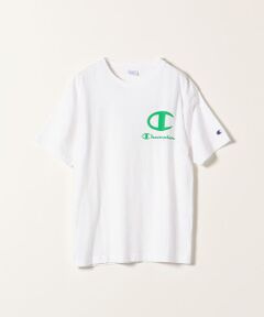 【SHIPS any別注】Champion:プリントショートスリーブTシャツ