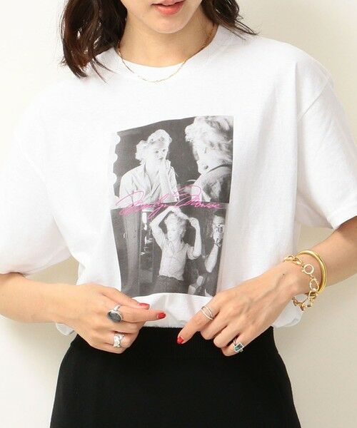 SHIPS for women / シップスウィメン Tシャツ | 【SHIPS any別注】GOOD ROCK SPEED:Marilyn Monroe フォトプリントTEE | 詳細18