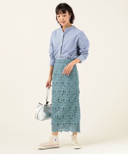 SHIPS for women / シップスウィメン ミニ・ひざ丈スカート | SHIPS any:レースタイトスカート | 詳細18