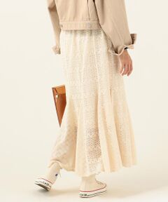 SHIPS / シップス ミニ・ひざ丈スカート | SHIPS any:ニットレーススカート