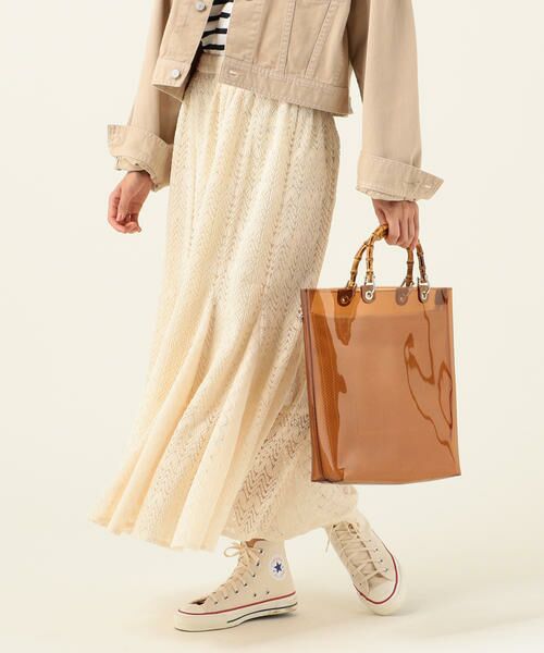 SHIPS / シップス ミニ・ひざ丈スカート | SHIPS any:ニットレーススカート | 詳細1