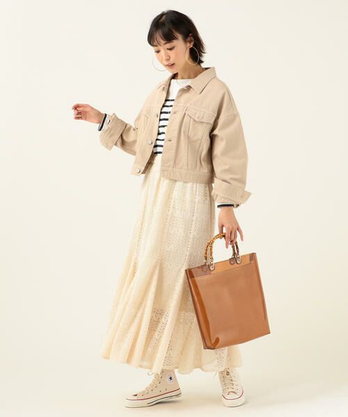 SHIPS / シップス ミニ・ひざ丈スカート | SHIPS any:ニットレーススカート | 詳細4