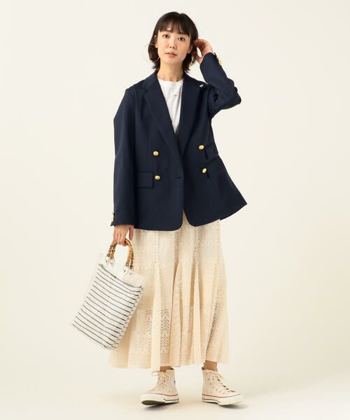 SHIPS / シップス ミニ・ひざ丈スカート | SHIPS any:ニットレーススカート | 詳細6