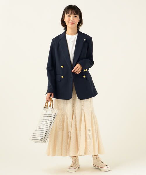 SHIPS / シップス ミニ・ひざ丈スカート | SHIPS any:ニットレーススカート | 詳細7