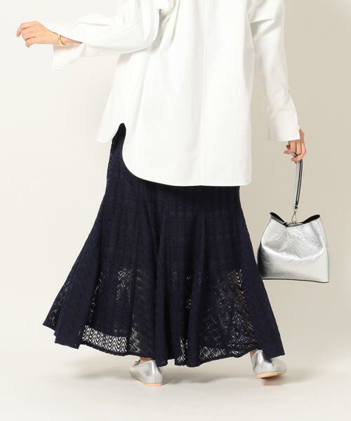 SHIPS / シップス ミニ・ひざ丈スカート | SHIPS any:ニットレーススカート | 詳細17