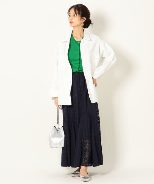 SHIPS / シップス ミニ・ひざ丈スカート | SHIPS any:ニットレーススカート | 詳細19