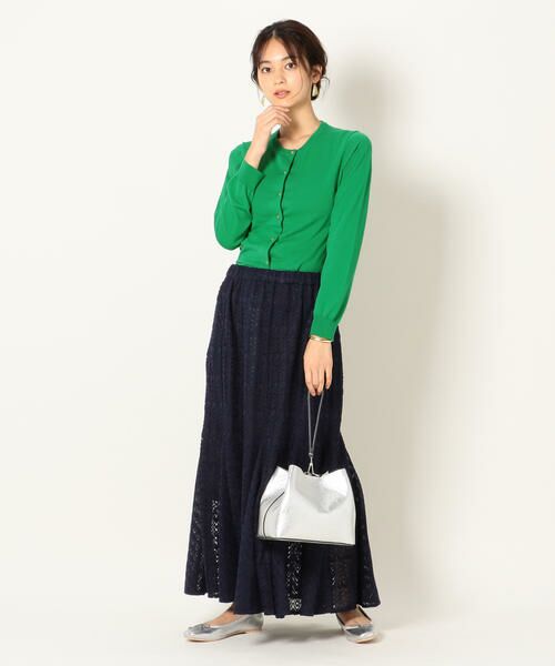 SHIPS / シップス ミニ・ひざ丈スカート | SHIPS any:ニットレーススカート | 詳細21