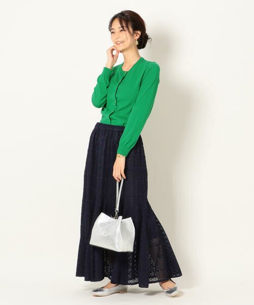 SHIPS / シップス ミニ・ひざ丈スカート | SHIPS any:ニットレーススカート | 詳細22