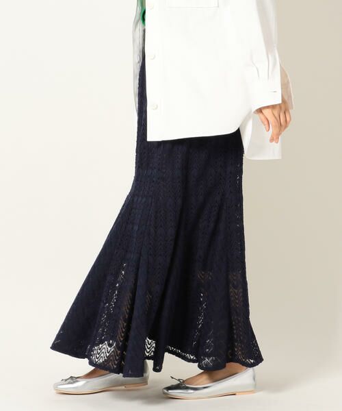 SHIPS / シップス ミニ・ひざ丈スカート | SHIPS any:ニットレーススカート | 詳細16