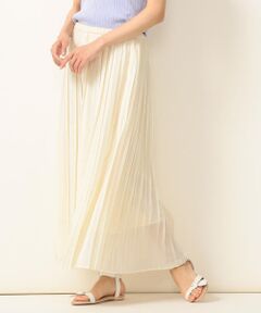 SHIPS / シップス ミニ・ひざ丈スカート | SHIPS any:ソリッドプリーツスカート