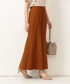 SHIPS / シップス ミニ・ひざ丈スカート | SHIPS any:リネンコットン フレアマキシスカート