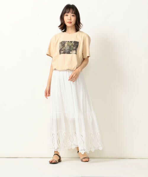 SHIPS for women / シップスウィメン ミニ・ひざ丈スカート | SHIPS any:カットワーク刺繍スカート | 詳細4