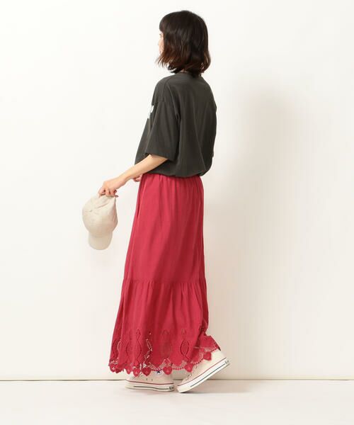SHIPS for women / シップスウィメン ミニ・ひざ丈スカート | SHIPS any:カットワーク刺繍スカート | 詳細18