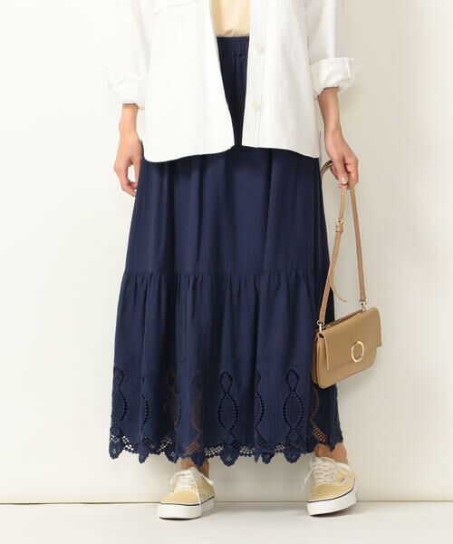 SHIPS for women / シップスウィメン ミニ・ひざ丈スカート | SHIPS any:カットワーク刺繍スカート | 詳細20