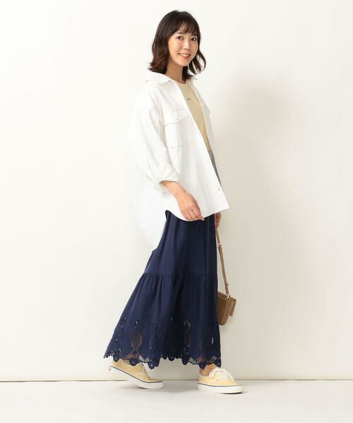 SHIPS for women / シップスウィメン ミニ・ひざ丈スカート | SHIPS any:カットワーク刺繍スカート | 詳細26