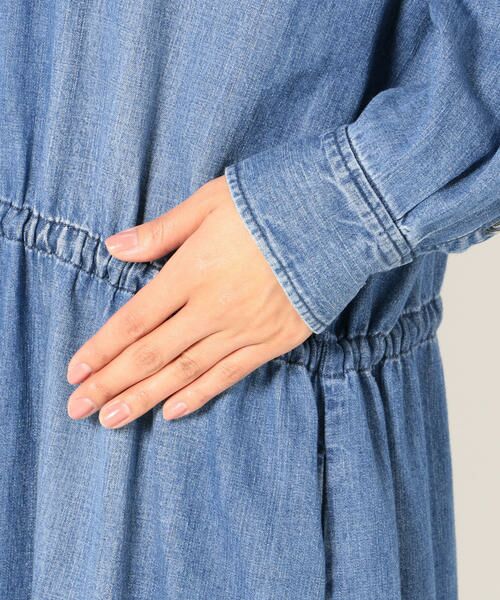 SHIPS for women / シップスウィメン ミニ丈・ひざ丈ワンピース | Healthy DENIM:CHESTNUTデニムシャツワンピース | 詳細10