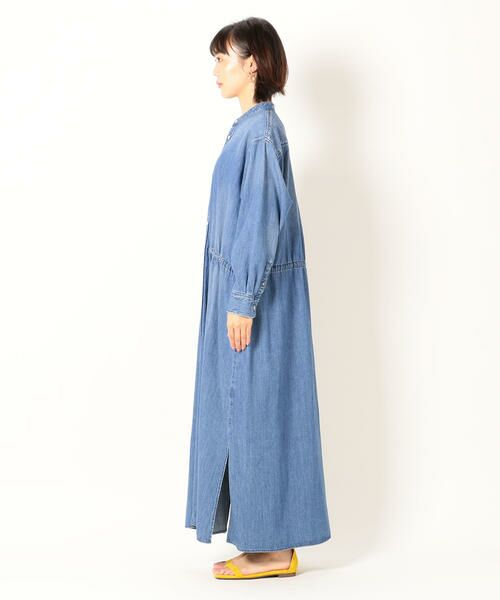 SHIPS for women / シップスウィメン ミニ丈・ひざ丈ワンピース | Healthy DENIM:CHESTNUTデニムシャツワンピース | 詳細7