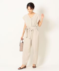 SHIPS / シップス ミニ丈・ひざ丈ワンピース | SHIPS any:フレンチスリーブオールインワン