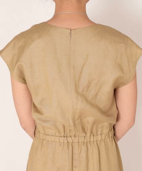 SHIPS / シップス ミニ丈・ひざ丈ワンピース | SHIPS any: L.B.N. リネンブレンド オールインワン | 詳細9