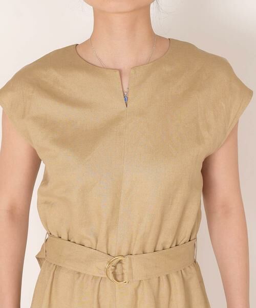 SHIPS / シップス ミニ丈・ひざ丈ワンピース | SHIPS any: L.B.N. リネンブレンド オールインワン | 詳細7