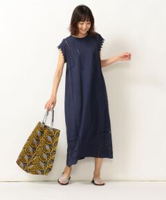 SHIPS / シップス ミニ丈・ひざ丈ワンピース | SHIPS any:カットワーク刺繍ワンピース