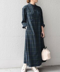SHIPS / シップス ロング・マキシ丈ワンピース | 【SHIPS any別注】Lee: チェックワンピース