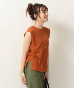 SHIPS / シップス ニット・セーター | SHIPS any:コットンリネン ノースリーブプルオーバー