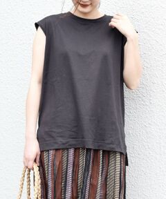 SHIPS / シップス カットソー | 〈汗染み防止〉ノースリーブビッグTEE◇