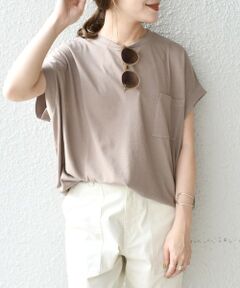 SHIPS / シップス カットソー | ドライタッチフレンチスリーブプルオーバー