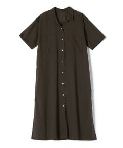 SHIPS / シップス ミニ丈・ひざ丈ワンピース | コットンボイルショートスリーブ羽織りワンピース