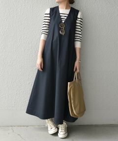 SHIPS / シップス ロング・マキシ丈ワンピース | SHIPS any:マキシテントワンピース(ネイビー)