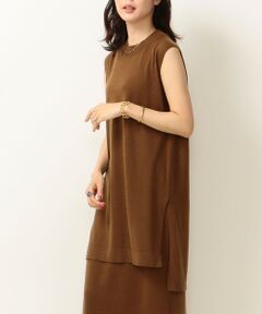 SHIPS / シップス ニット・セーター | SHIPS any: ハイゲージ ノースリーブニット チュニックプルオーバー