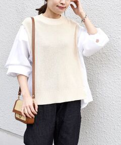 SHIPS / シップス シャツ・ブラウス | 〈手洗い可能〉ニットコンビシャツ◇