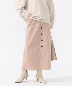 SHIPS / シップス ミニ・ひざ丈スカート | コーデュロイフロントボタンスカート◇