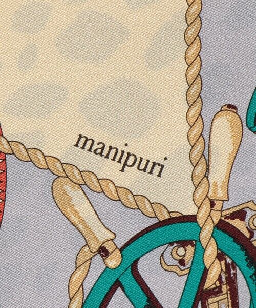 SHIPS for women / シップスウィメン バンダナ・スカーフ | manipuri:65×65 ダブルプリントスカーフ | 詳細5