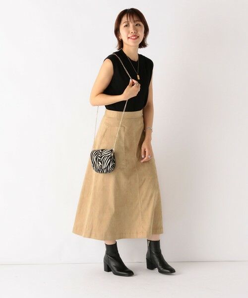 SHIPS for women / シップスウィメン ロング・マキシ丈スカート | SHIPS any: Aラインエコスエードポケットスカート | 詳細4